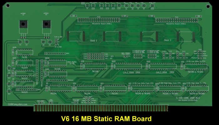 V6 16MB Static RAM Board