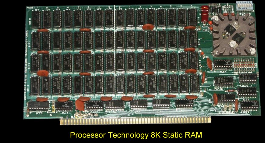 Processor Technology 8K RAM