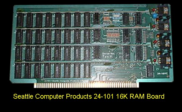 SCP 16K (24-101) RAM Board