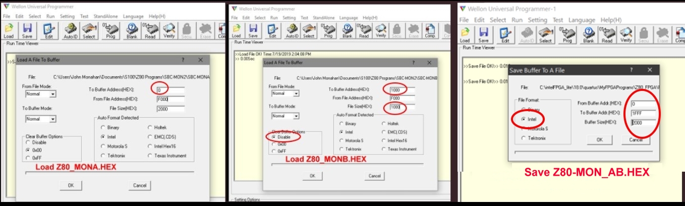Save Monitor Hex File