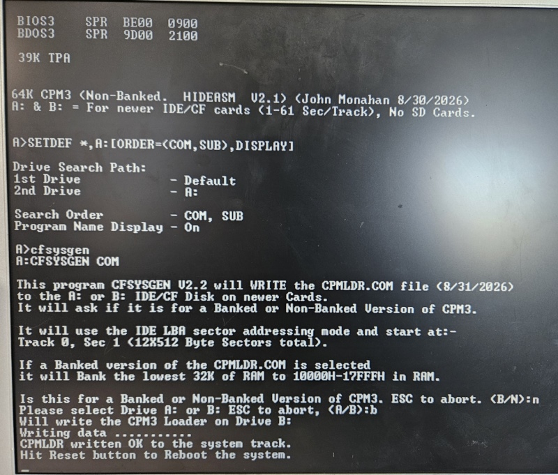 Example CFSysgen